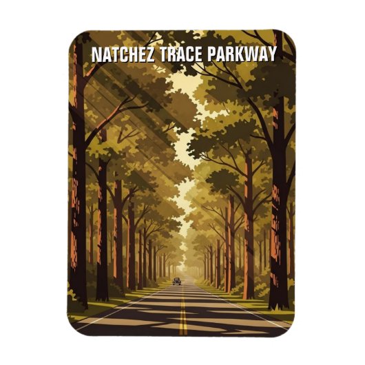 Natchez Trace Parkway Magnet (Vertikal)