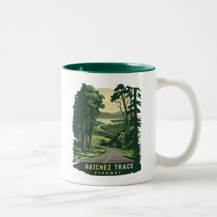 Natchez Trace Parkway Mississippi Forest Zweifarbige Tasse