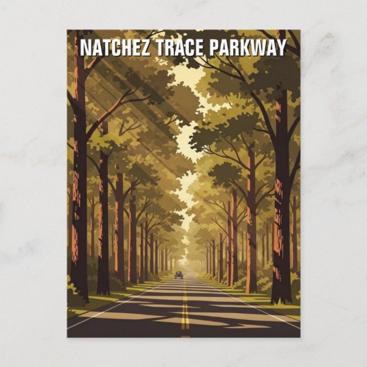 Natchez Trace Parkway Postkarte (Vorderseite)