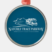 Natchez Trace Parkway Recreational Vehicle Ornament Aus Metall (Vorne)