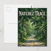 Natchez Trace Postkarte (Vorne/Hinten)