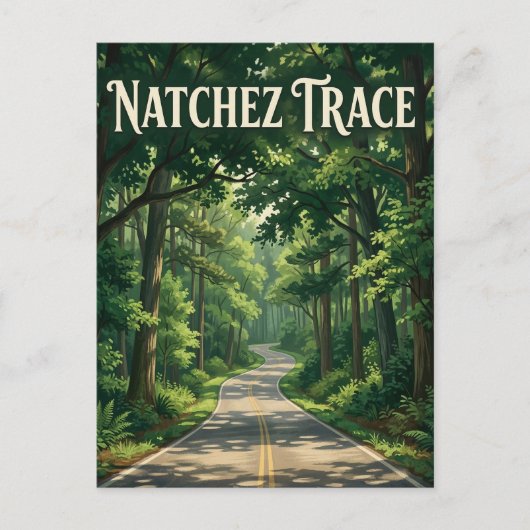 Natchez Trace Postkarte (Vorderseite)