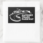 Natchez Trace Rechteckiger Aufkleber (Tasche)