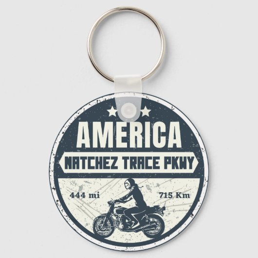 Natchez Trace Road Mississippi Tennessee Schlüsselanhänger (Vorderseite)