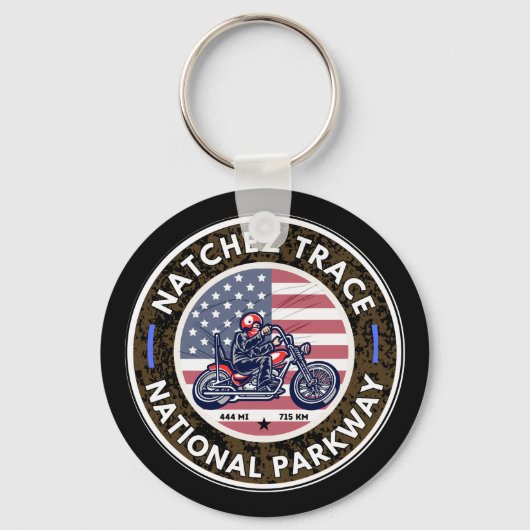 Natchez Trace Road Mississippi Tennessee Schlüsselanhänger (Vorderseite)