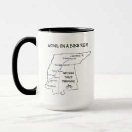 Natchez Trace Route Karte Kaffee Tasse