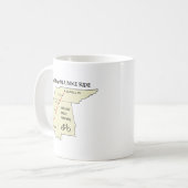 Natchez Trace Route Karte Kaffee Tasse (Vorderseite Links)