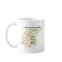 Natchez Trace Route Karte Kaffee Tasse