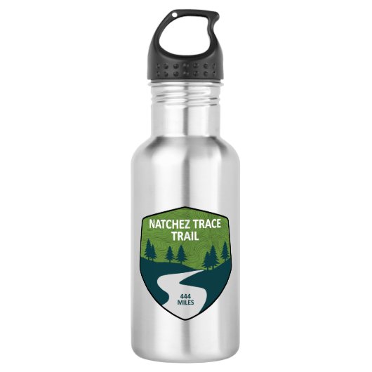 Natchez Trace Trail Edelstahlflasche (Vorderseite)