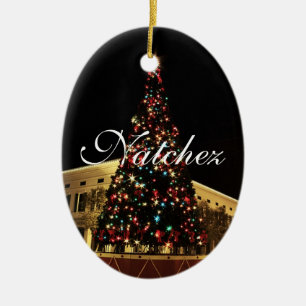 Natchez Weihnachtsbaum-Verzierung Keramikornament