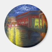 Natchitoches, Louisiana bei Nacht Magnet (Vorne)