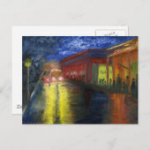 Natchitoches, Louisiana bei Nacht Postkarte (Vorne/Hinten)