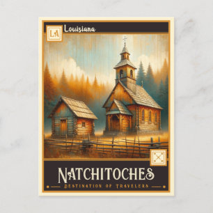 Natchitoches, Louisiana Vintage Postkarte