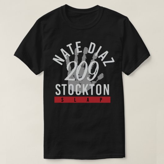 Nate Diaz 209 Stockton Slap Jiu Jitsu Essential T T-Shirt (Design vorne)
