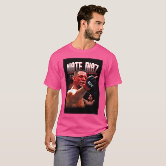 Nate Diaz Nate Diaz Dreht Middle Finger Ufc Nate D T-Shirt (Vorne ganz)
