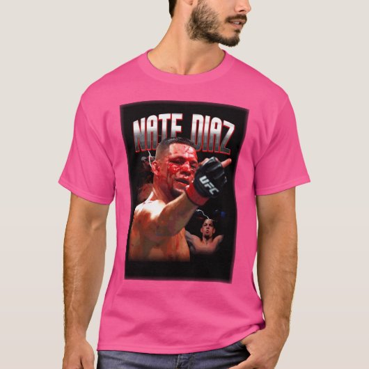 Nate Diaz Nate Diaz Dreht Middle Finger Ufc Nate D T-Shirt (Vorderseite)