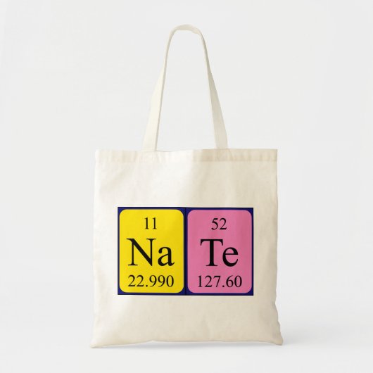 Nate Periodic Table name tobag Tragetasche (Vorne)