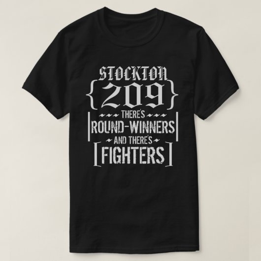 Nate Stockton 209 stellen Kämpfer-Shirt dar T-Shirt (Design vorne)