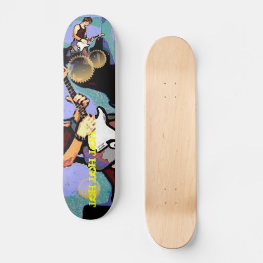 Nate und Gitarre Skateboard (Vorderseite)