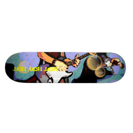 Nate und Gitarre Skateboard