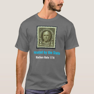 Nathan Hale, durchgeführt durch den Staats-Grau-T T-Shirt