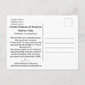 Nathan Hale Postcard Einladungspostkarte (Rückseite)