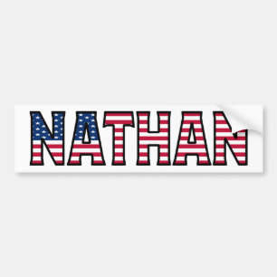Nathan Name Vorname USA Aufkleber Sticker Auto Autoaufkleber