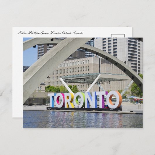 Nathan Phillips Square Toronto Ontario Kanada Postkarte (Vorne/Hinten)