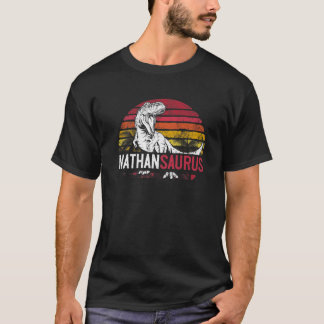 Nathan Saurus Funny Personalisiert Dinosaur T Rex T-Shirt