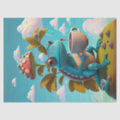 Nathaniel Drinks Coffee, Lizard Seidenpapier (Vorderseite)