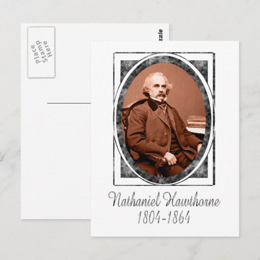 Nathaniel Hawthorne Postkarte (Vorne/Hinten)