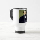 Nathaniel Hawthorne "Pure Hand s Wisdom Quote" Reisebecher (Vorderseite Links)