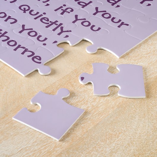 Nathaniel Hawthorne Schmetterlings-Glück-Zitat Puzzle (Seite)