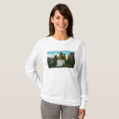 Nathaniel Hawthorne Statue-Ansicht T-Shirt (Vorne ganz)