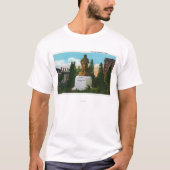 Nathaniel Hawthorne Statue-Ansicht T-Shirt (Vorderseite)