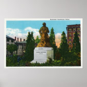 Nathaniel Hawthorne Statue View Poster (Vorne)