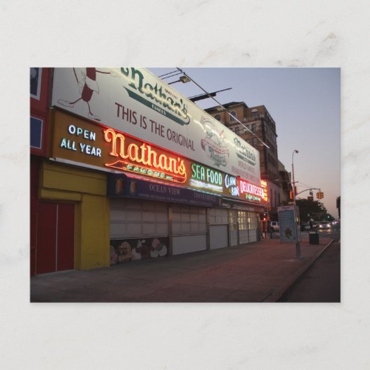 Nathans Coney Island Postkarte (Vorderseite)