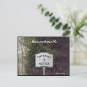 Natick, Massachusetts Postkarte (Stehend Vorderseite)