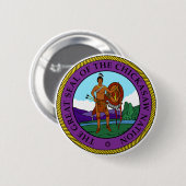 Nation Chickasaw Siegel Button (Vorne & Hinten)