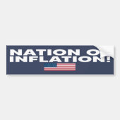 NATION DES INFLATIONSTECHTS mit U/S-Flag-TASTE Autoaufkleber (Vorne)