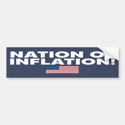 NATION DES INFLATIONSTECHTS mit U/S-Flag-TASTE Autoaufkleber (Vorne)