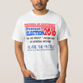 Nation in der Bedrängnis! Protest-T - Shirt (Vorderseite)