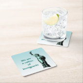 Nation of Immigration Blue Paper Untersetzer (Vor Ort)