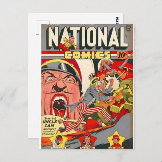 national - 1 postkarte (Vorne/Hinten)