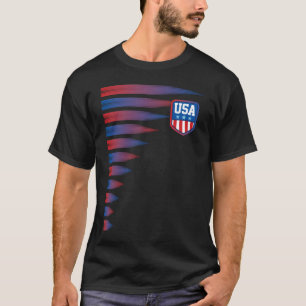 National America Flag American Football USA T-Shirt