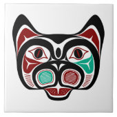 National American Red Haida Art Kitty Fliese (Vorderseite)