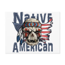 National Amerikanische Ureinwohner Warrior Skull U
