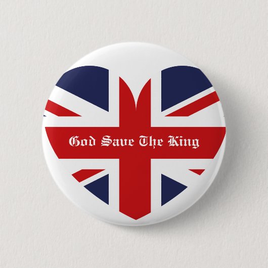 National Anthem/Britische Flagge Button (Vorderseite)