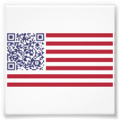 National Anthem QR Code Fotodruck (Vorne)