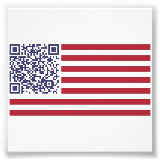 National Anthem QR Code Fotodruck (Vorne)